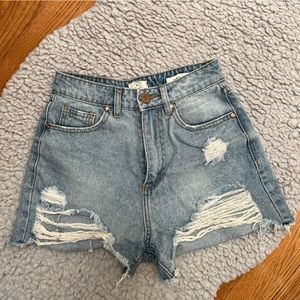 Cotton On | High Flashback Distressed Jean Shorts 4